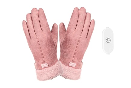 Women's USB Charged Heated Touchscreen Gloves