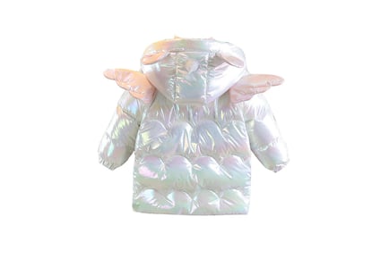 Kids Unicorn Angel Wings Padded Coat - 2 Colours & 5 Sizes!