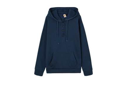 Women's Long-Sleeved Pullover Hoodie- 5 Colour Options