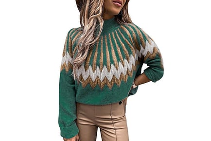 Women's Knitted Loose Turtleneck Sweater - 6 Colour Options