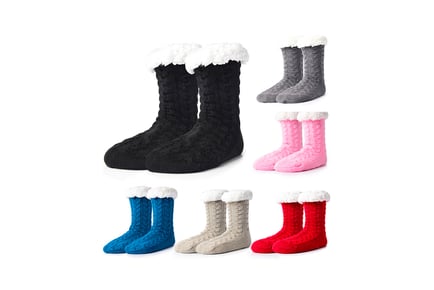 Sherpa Fuzzy Slipper Socks - 7 Colours!