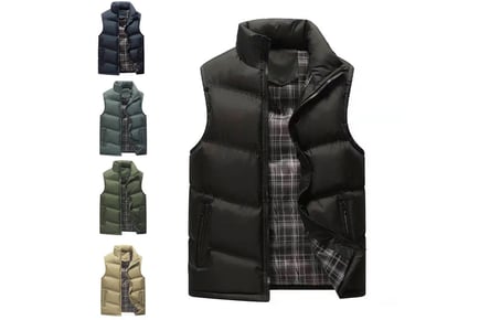 Men's Lightweight Gilet with Pockets - 5 Colour Options