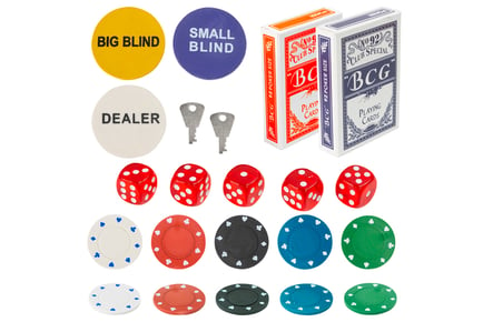300 Piece Professional Poker & Blackjack Set - Get In The Game!