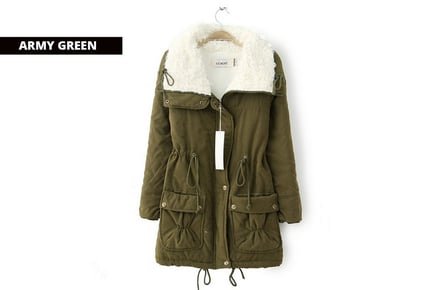 Women's Lined Winter Coat - 7 Colour Options