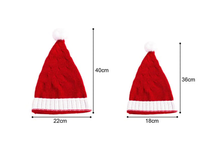 Knitted Christmas Hat - Kids and Adults!