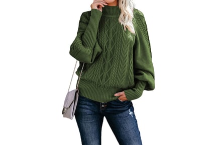 Women's Long Sleeved Knitted Jumper - 8 Colour Options
