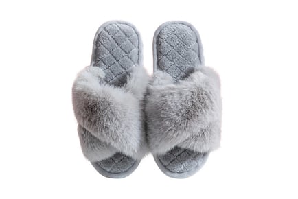Indoor Plush Slippers - choice of 4 colours!
