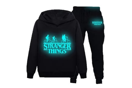 Stranger Things-Inspired Glow In The Dark Tracksuit Set - Kids & Adult Sizes