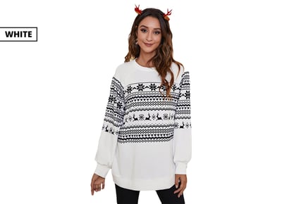 Women's Christmas Long-Sleeved T Shirt - Multiple Sizes