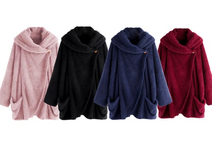 Super Soft Fleece Wrapping Jacket - In 4 Colours