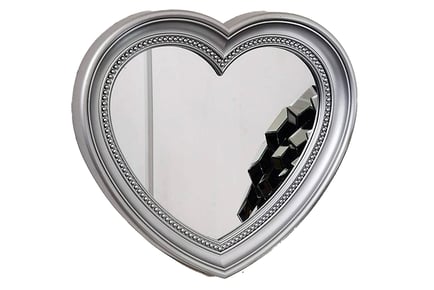 Heart Shaped Wall Hanging Bathroom Mirror Stylish Decor Mirror