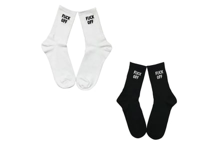 Novelty Slogan Tube Socks - 3 Pairs!