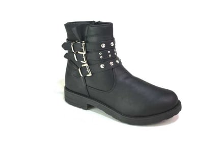 Girl's Stud Ankle Boots