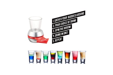 Festive Whiskey Shot Glass Spinner