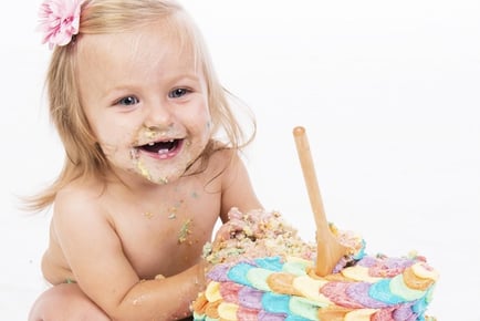 Cake Smash and Splash Photoshoot with Print Included - Staffordshire