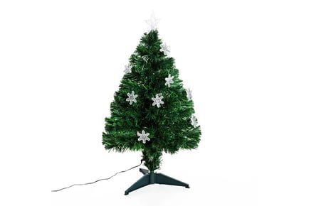 3ft Green Fibre Optic Artificial Christmas Tree