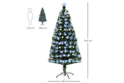 HOMCOM 6ft Artificial Christmas Tree