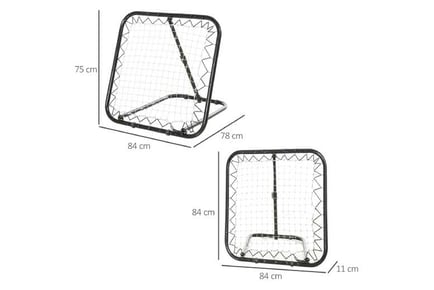 HOMCOM Angle Adjustable Rebounder Net