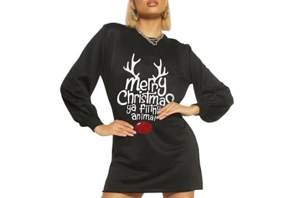 Women's Oversized Christmas Sweatshirt - 5 Design Options