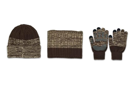 Unisex Winter Hat, Scarf & Gloves Set - 6 Colours