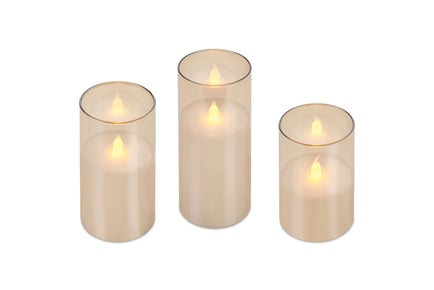 Glass LED Candles - 2 Styles!