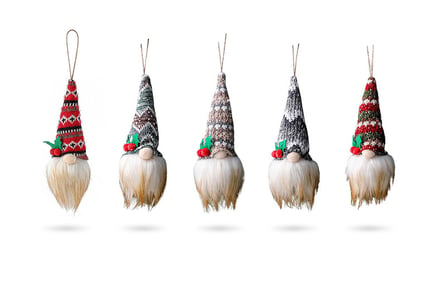 Christmas Tree Hanging Gonk Ornaments - 5 colours!