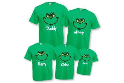 Family The Grinch Inspired Christmas T-shirts
