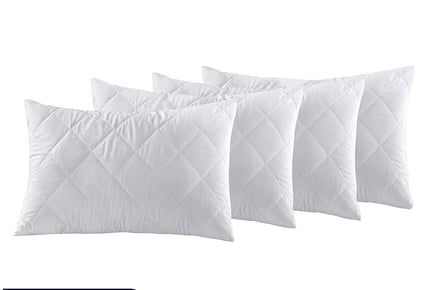 Jumbo Bounce Back Luxury Quilted Pillows - 2 Pack!