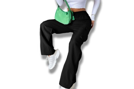 Casual High-Waist Cargo Trousers - 3 Stylish Colours!