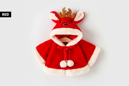 Toddlers' Christmas Reindeer Cape - in 4 Fun Colours!