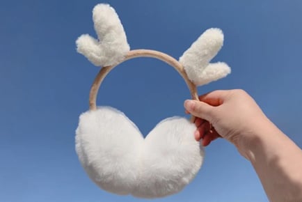 Cozy Christmas Reindeer Ear Muffs - 5 Colour Options