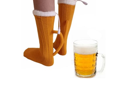 Novelty Heated Beer Cup Socks