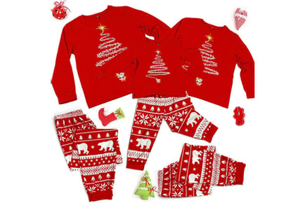 Matching Christmas Family Pyjamas Sleepwear Set - Four Options!