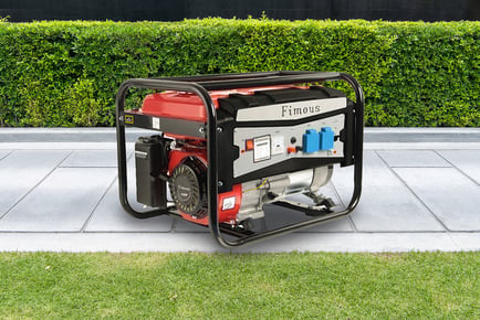 Fimous Petrol Generator FM6800W-E 3.1 Kw 8HP Electric Key Start 2 UK 240V