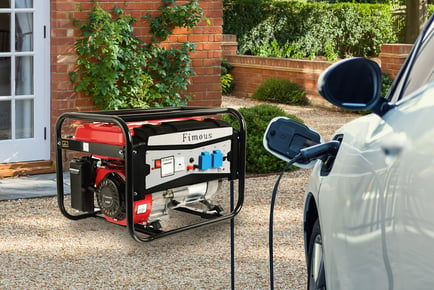 Fimous Petrol Generator FM6800W-E 3.1 Kw 8HP Electric Key Start 2 UK 240V