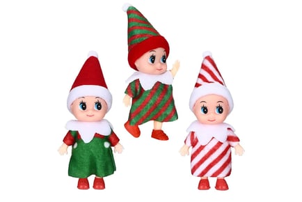 Christmas Miniature Elf Twins - 2 options!