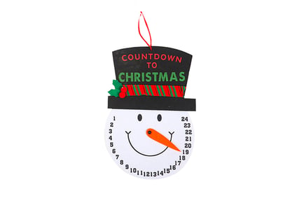 Snowman 'Countdown to Christmas' Decoration