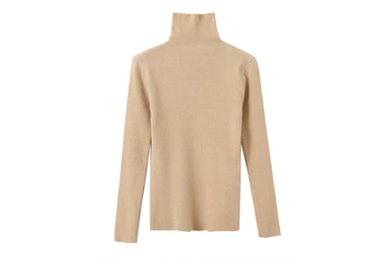 Women's Fall Winter High Neck Sweater - 7 colours