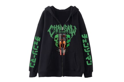 Anime Chainsaw Man Inspired Zip Up Hoodie - 8 Styles