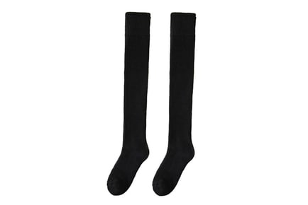 Women's Winter Thigh High Socks - 5 Colours