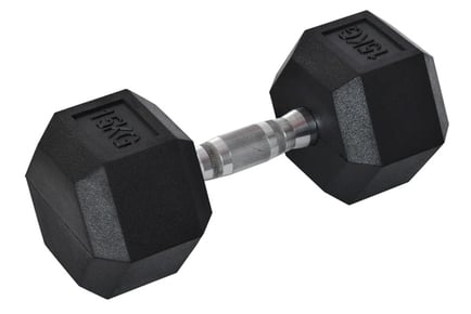 HOMCOM 15KG Single Dumbbell