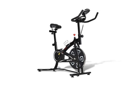 HOMCOM Steel Stationary Exercise Bike - Eight Workout Levels!