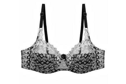 Women's Lace Support Bra For Fuller Busts - 4 Colours!