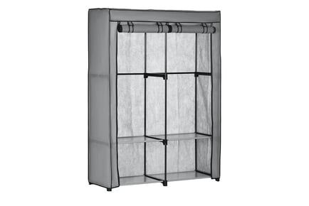 4-Shelved Fabric Portable Wardrobe