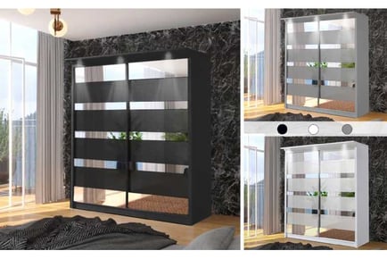 Erzurum High Gloss Wardrobr 200cm