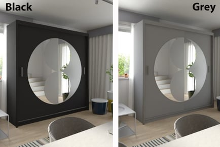 Rio Sliding Doors Mirror Wardrobe - 2 Sizes!