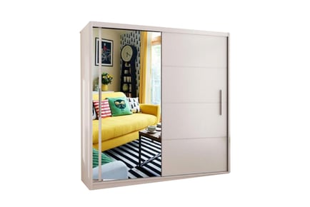 Vision Sliding Doors Mirror Wardrobe - 4 Sizes Available