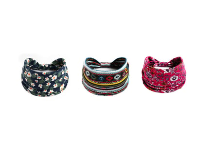 Bohemian Yoga Headbands - 3 Pack!