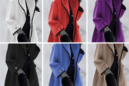 Women's Long Winter Coat - UK Sizes 8-22