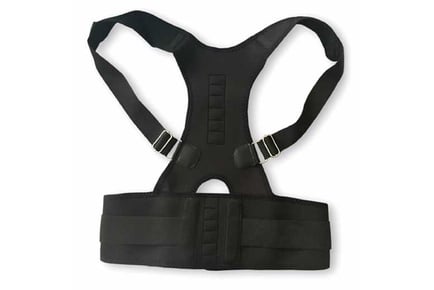 Adjustable Posture Back Support, Black